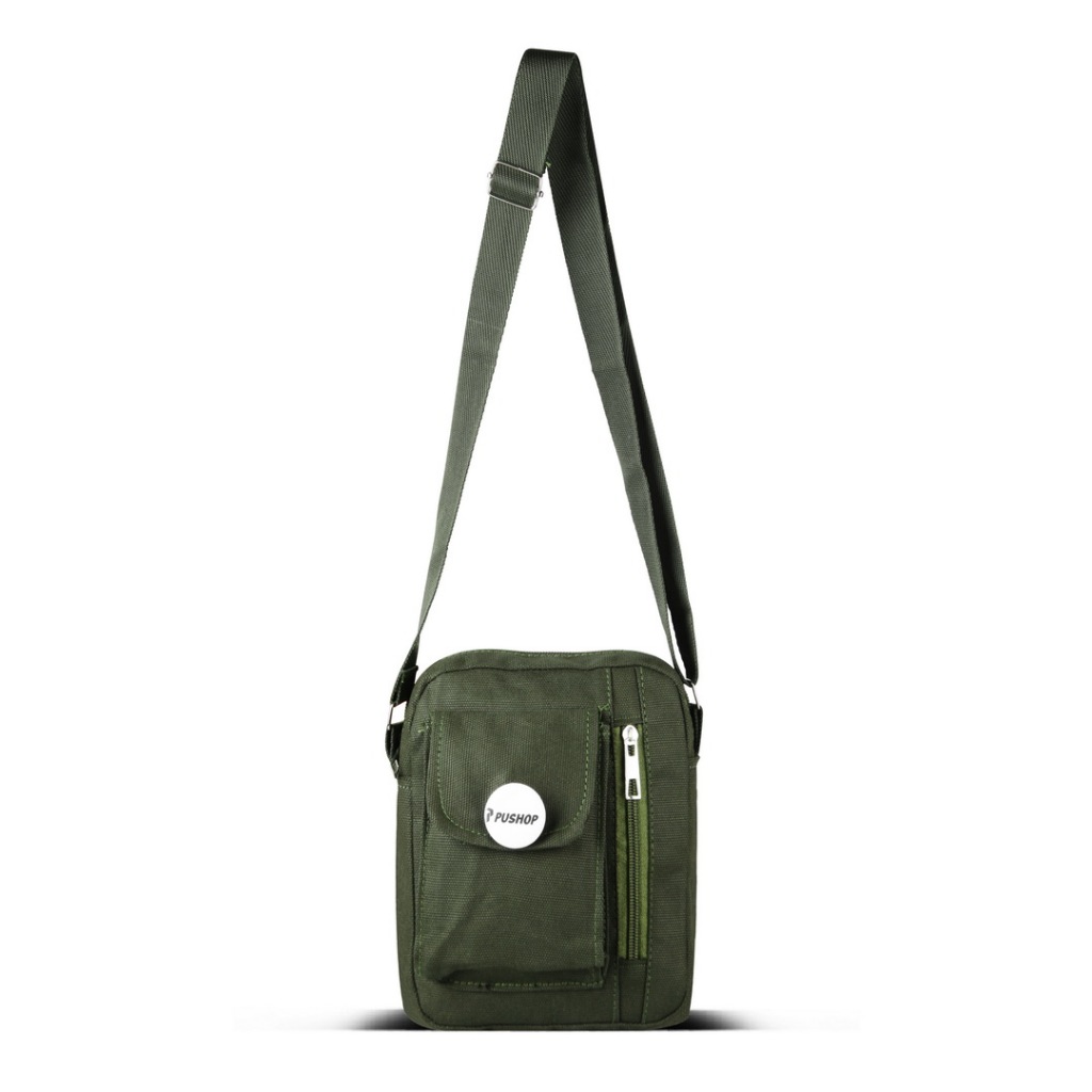 Pushop - กระเป๋าสะพายผ้าแคนวาส Danzo | กระเป๋าสะพายข้าง Unisex (ฟรี PIN)