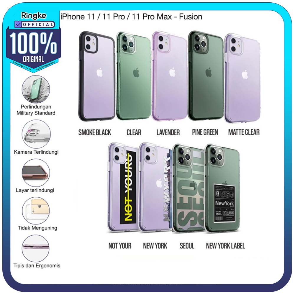Ringke เคสนิ่ม ป้องกันการแตกร้าว สําหรับ iPhone 11 11 Pro 11 Pro Max