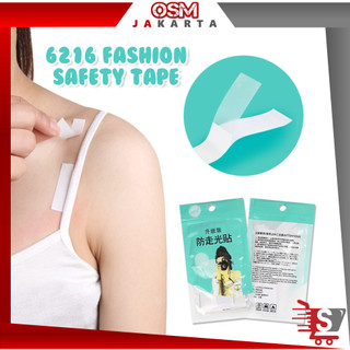 OSM JKT 6216 Fashion Safety Tape / Perekat Pakaian Transparan / Lem Serbaguna Unisex 1 Pack 36 PCS / Double Tape Badan Baju Murah