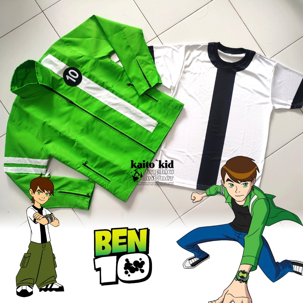 Ben10 Jacket Ben 10 Tennyson Jacket เสื้อยืดการ์ตูนอนิเมะสามารถปรับแต่งในการขอ