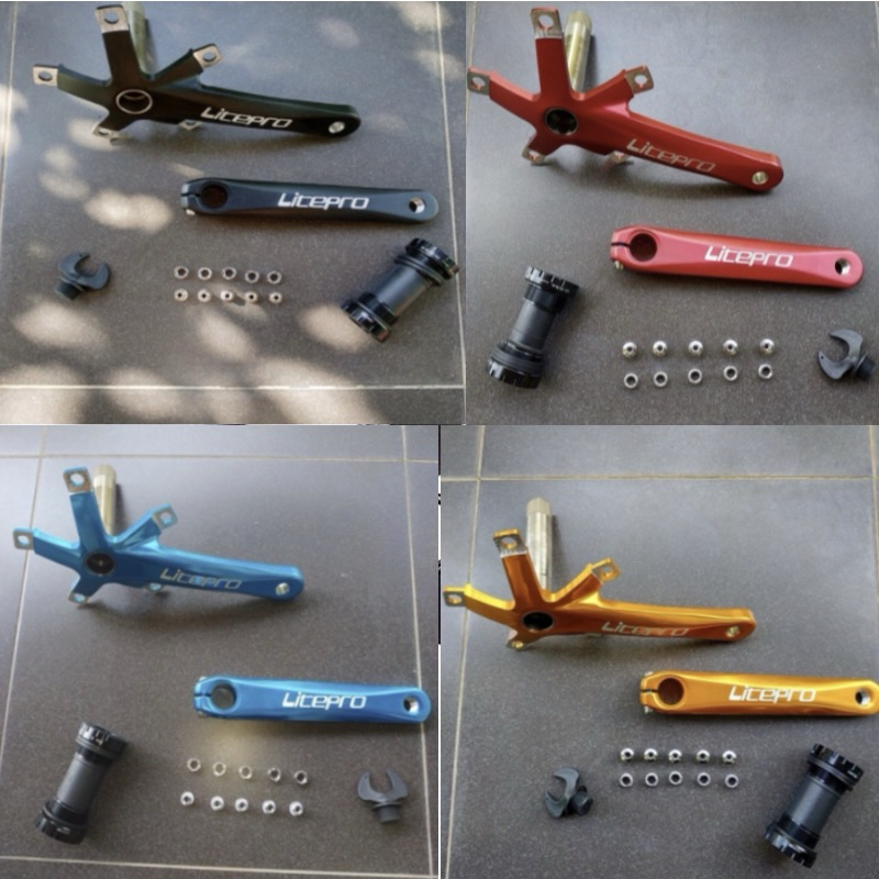 LITEPRO Crankset bcd 130 แขน 170 มม. เหมาะสําหรับจักรยานพับ dahob fnhon
