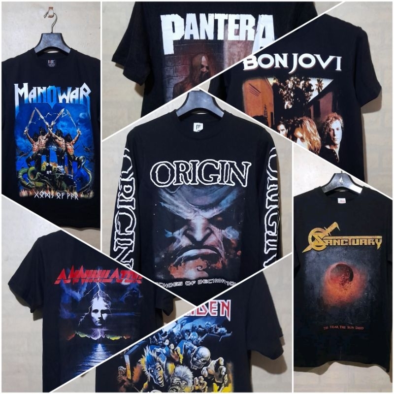 เสื้อยืดวง Amon AMARTH/DIO/GNR/MR BIG/OBITURY/ANNIHILATOR/DREAM THEATER