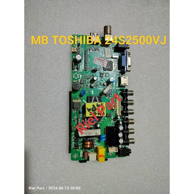 Mesin Mb - MAINBOARD - MOBO - Machine - เมนบอร์ดทีวี LED TOSHIBA 24S2500VJ - 24S2500 VJ