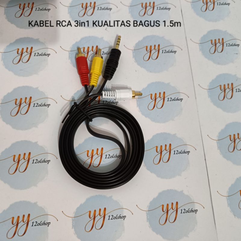 3in1 RCA Cable (3.5 มม. RCA TO AUDIO AUX Cable)