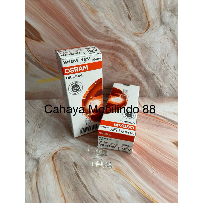 Osram โคมไฟถอยหลัง 921 12v 16w w16w T16 T15 มาตรฐานถอยหลัง