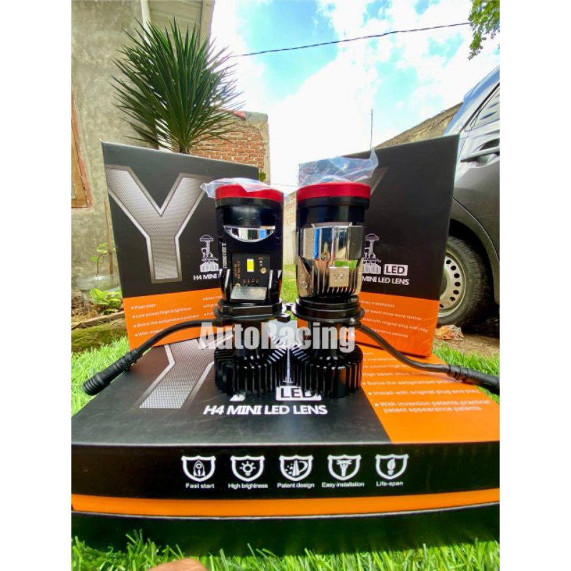 Miniprojector Y7d H4 สําหรับไฟหน้ารถและรถมอเตอร์ไซด์