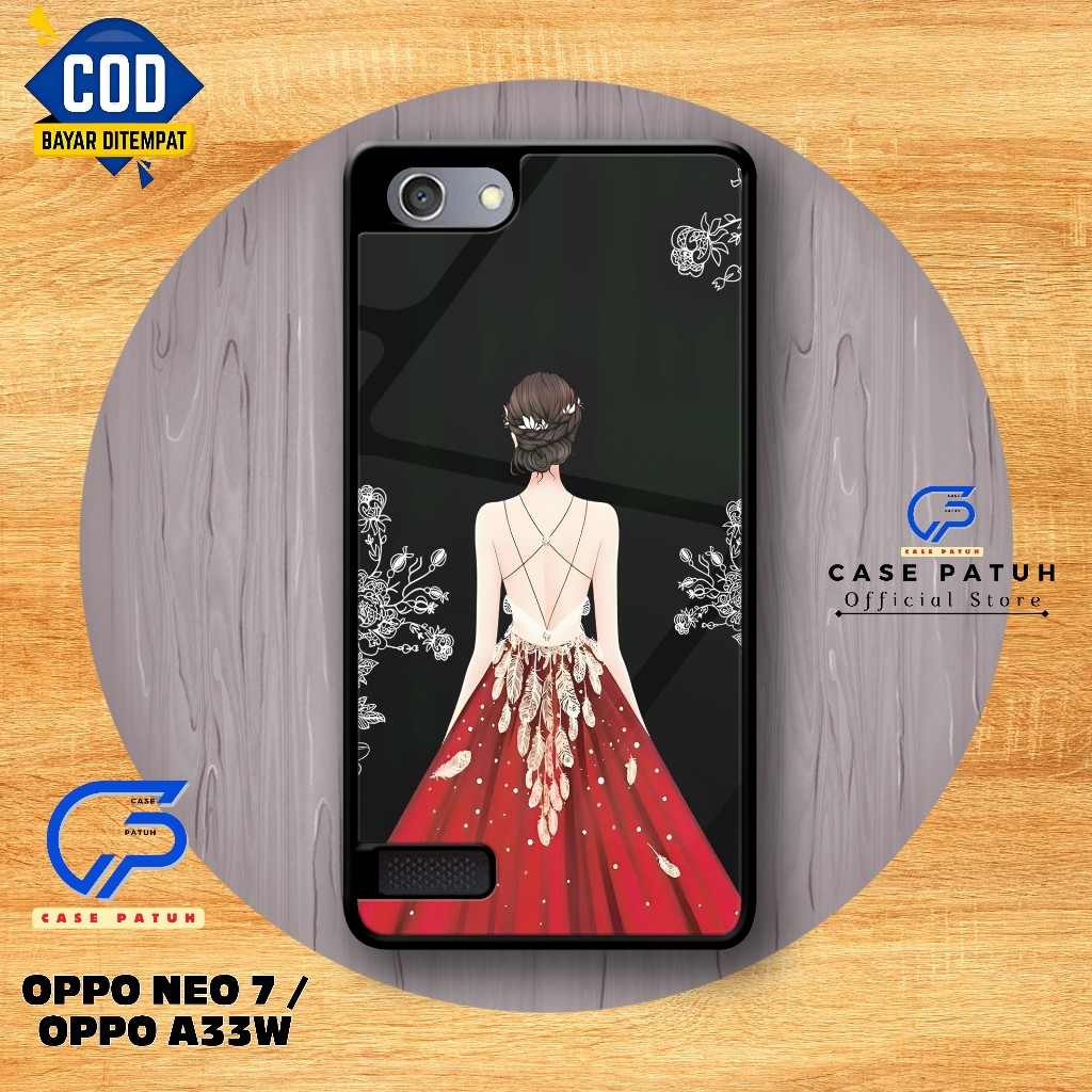 Case Patu (CP04) - Case OPPO NEO 7 / OPPO A33W ชุดเดรสผู้หญิงน่ารัก Motif - Hardcase HP - เคสซิลิโคน