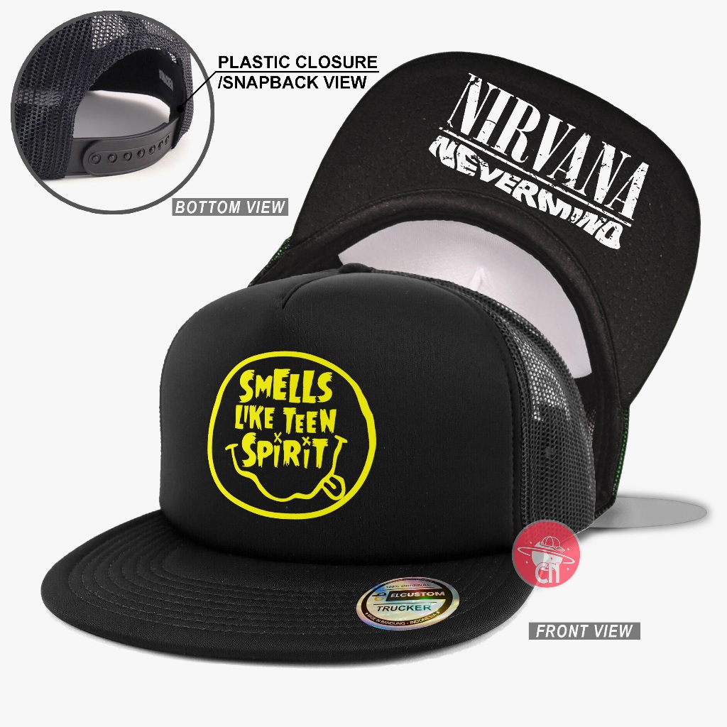 Nirvana Snapback / Trucker Hat / Mesh Hat / Trucker Hat / Trucker Cap / Original Hat / Mens Hat / Me