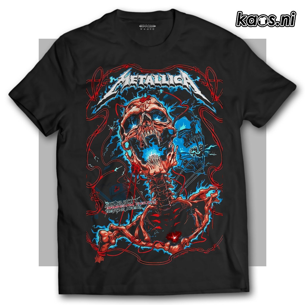 เสื้อยืดวง - Metallica Birmingham England Genting Arena 2017