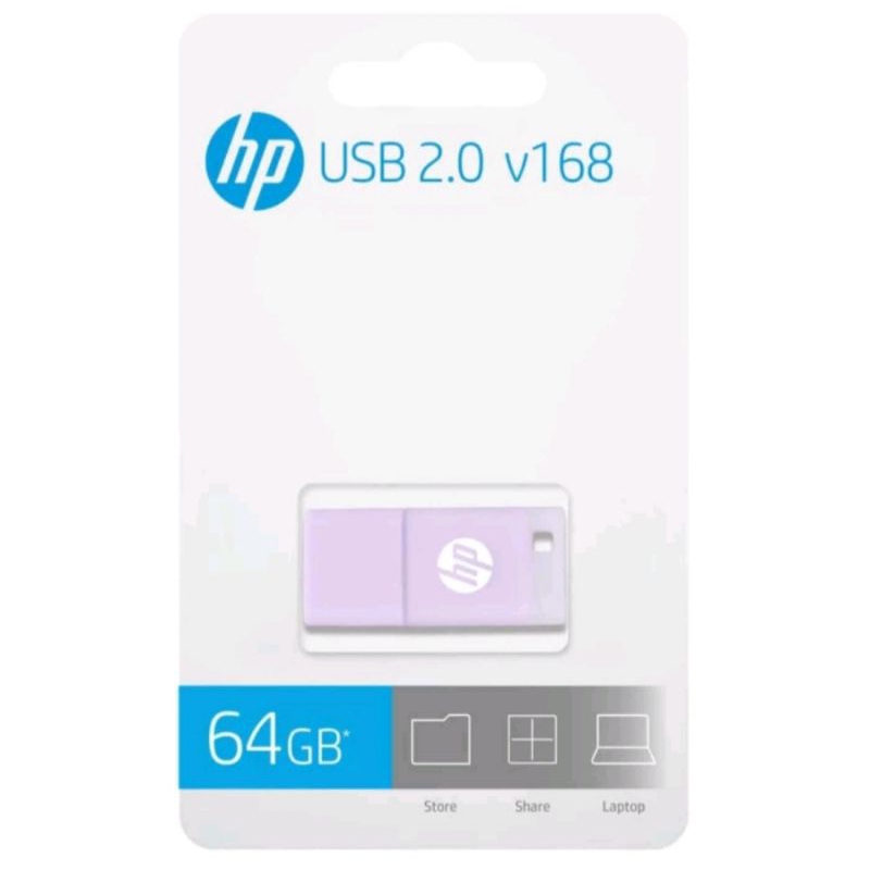 แฟลชไดรฟ์ / Flashdisk HP V168 64GB สีม่วง USB 2.0