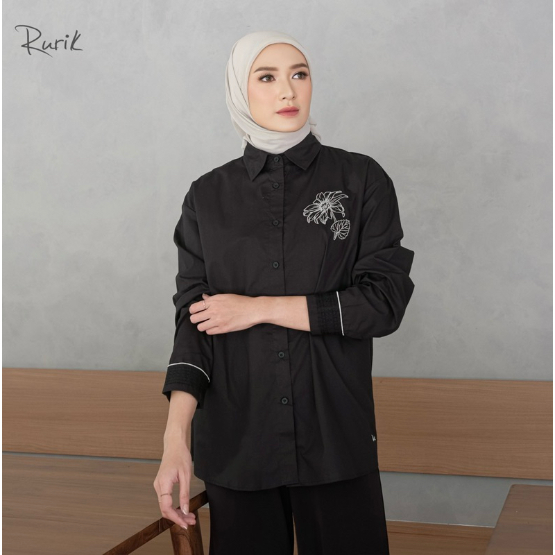 KEMEJA Rik Zello Shirt เสื้อเชิ้ตปักผู้หญิง