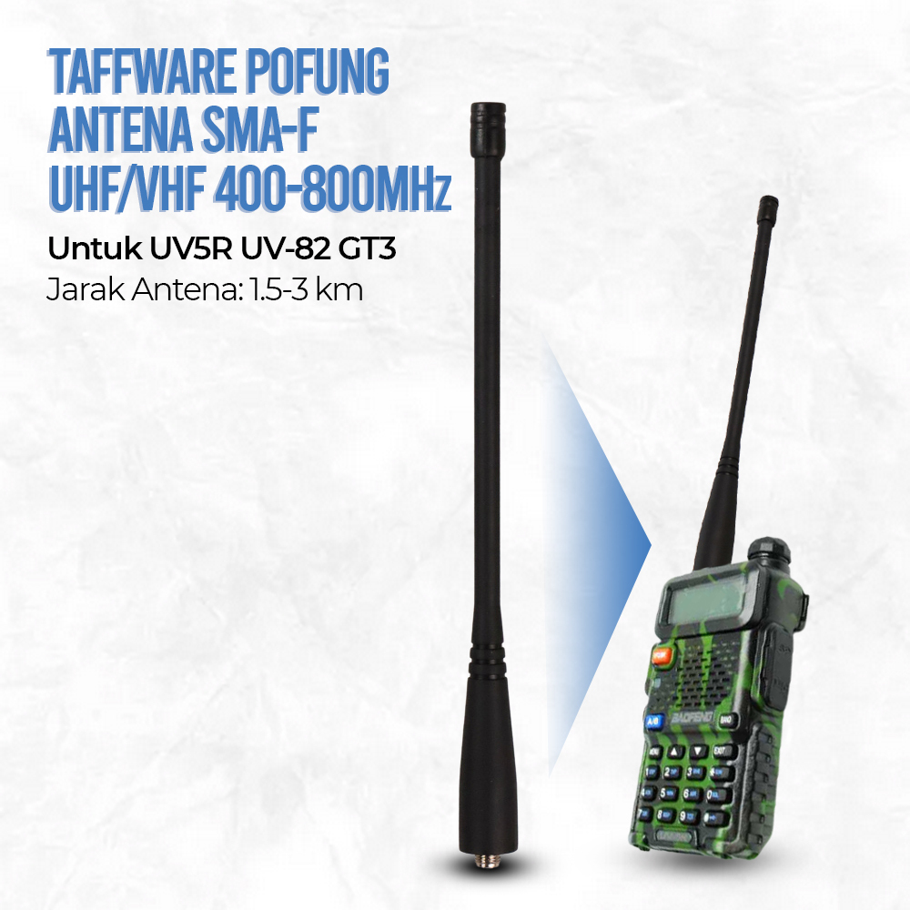 Sma-f เครื่องส่งรับวิทยุเสาอากาศเสริม UHF/VHF 400-480MHz สําหรับ UV5R UV-82 GT3