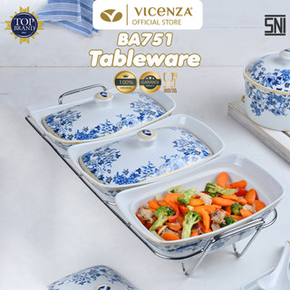 Vicenza Casserole With Rack - Wadah Saji Makanan Snack BA751
