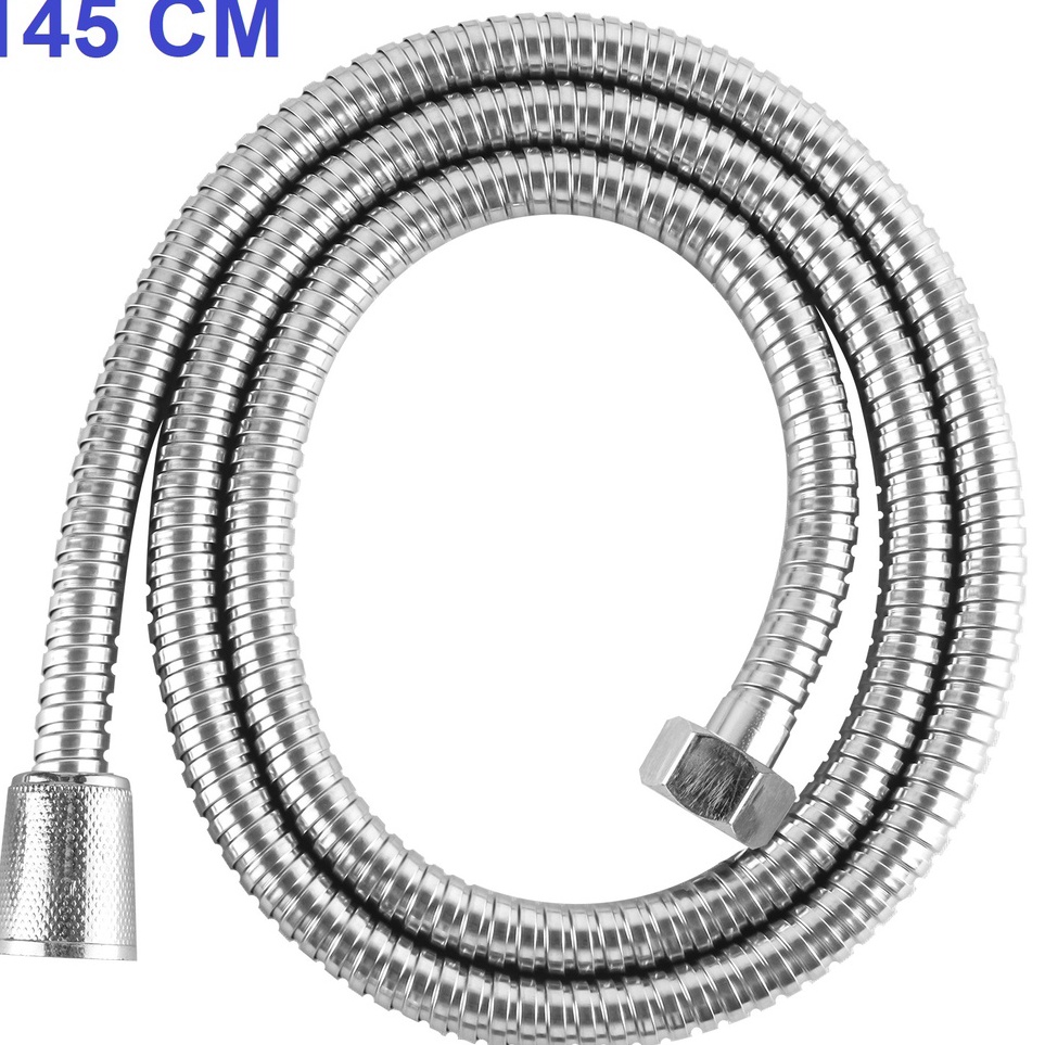 Homeneeds ยืดหยุ่นท่อ Jet Pipe Bidet หัวฝักบัวยืดหยุ่น Universal ท่อ 145 ซม.สแตนเลส G89