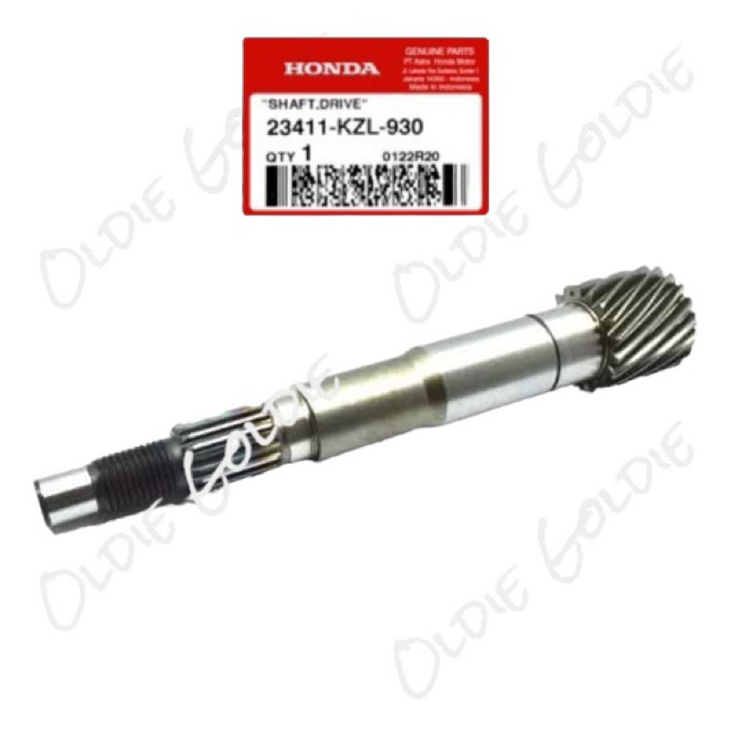 23411-KZL-930 ไดรฟ์เพลา As Pully BEAT eSP SCOOPY eSP VARIO 110 FI ORIGINAL AHM 23411KZL930