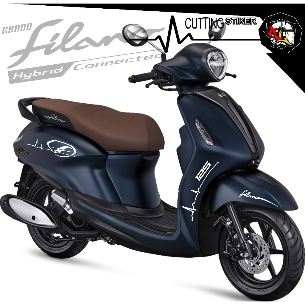 สติ๊กเกอร์ตัด FILANO/SCF.437a/STRIPPING CUTTING/GRIN FILANO STRIPING/LOGO STICKER/MOTORCYCLE STRIPING/สติ๊กเกอร์มอเตอร์ไซค์