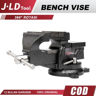 JLD 360° Rotation Catok Clamp 3/4/5/6/8'' Bench Vise Ragum Klem Catok Meja Besi Catok Paron Alat Jepit Serbaguna Original Murah