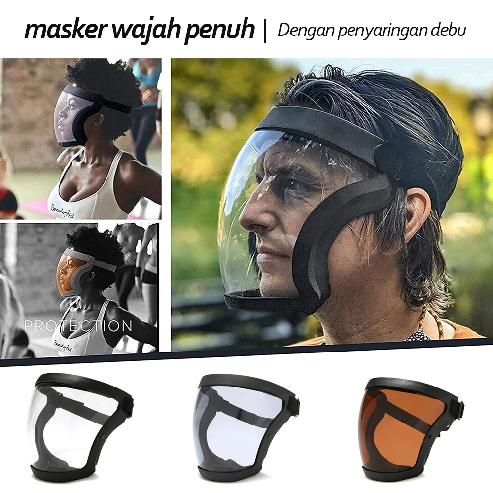 Kiro Face Shield Full Face Super Protective Face Shield Anti-Fog Full Face High-Definition Protective All-Included Face Protection สําหรับผู ้ ใหญ ่ Reusable