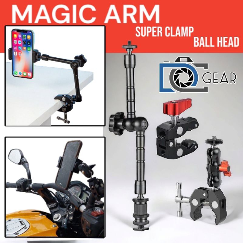 Magic Super Clamp, Magic Arm, Andoer Ball Head สําหรับกล ้ องวิดีโอสมาร ์ ทโฟน