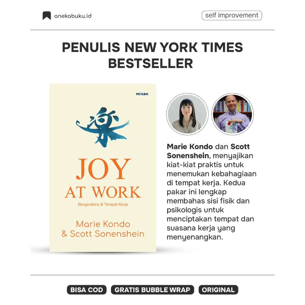 Joy At Work Book ❅ Enjoy At Work - Marie Kondo และ Scott Sonenshein ( MIZAN )