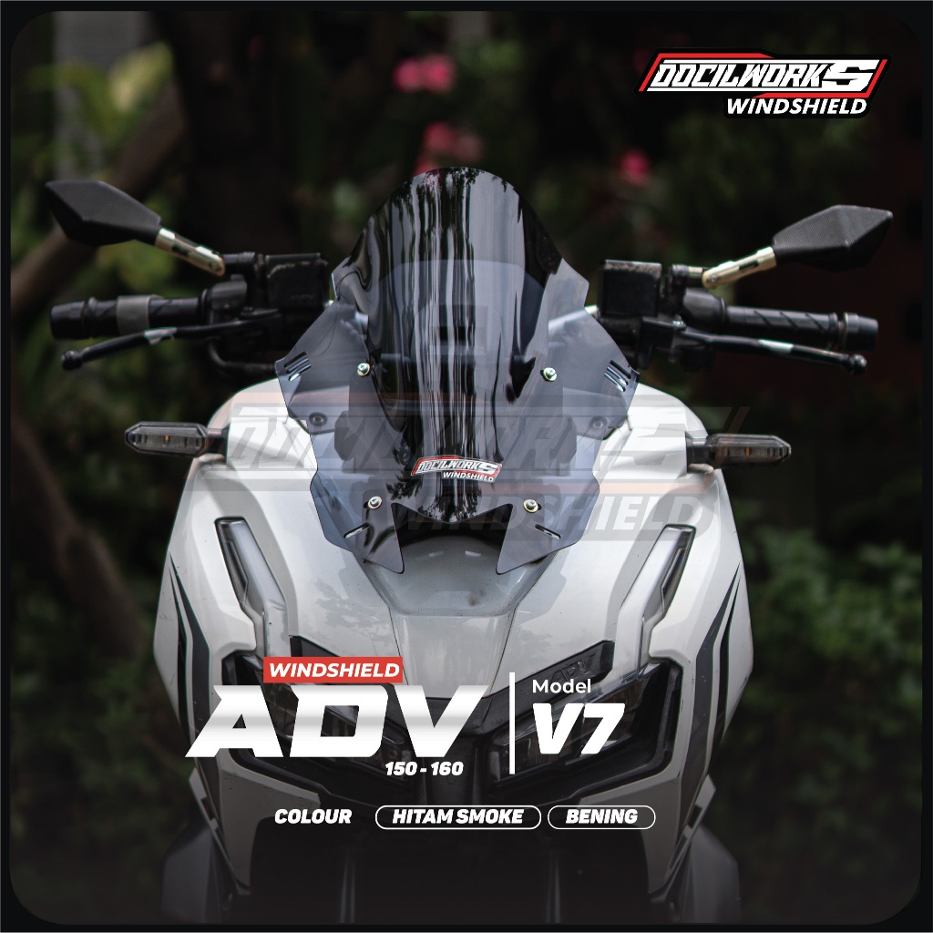 Doclickas - TDR V7 ADV 150 ADV 160 กระบังหน้ากระจกหน้ารถ