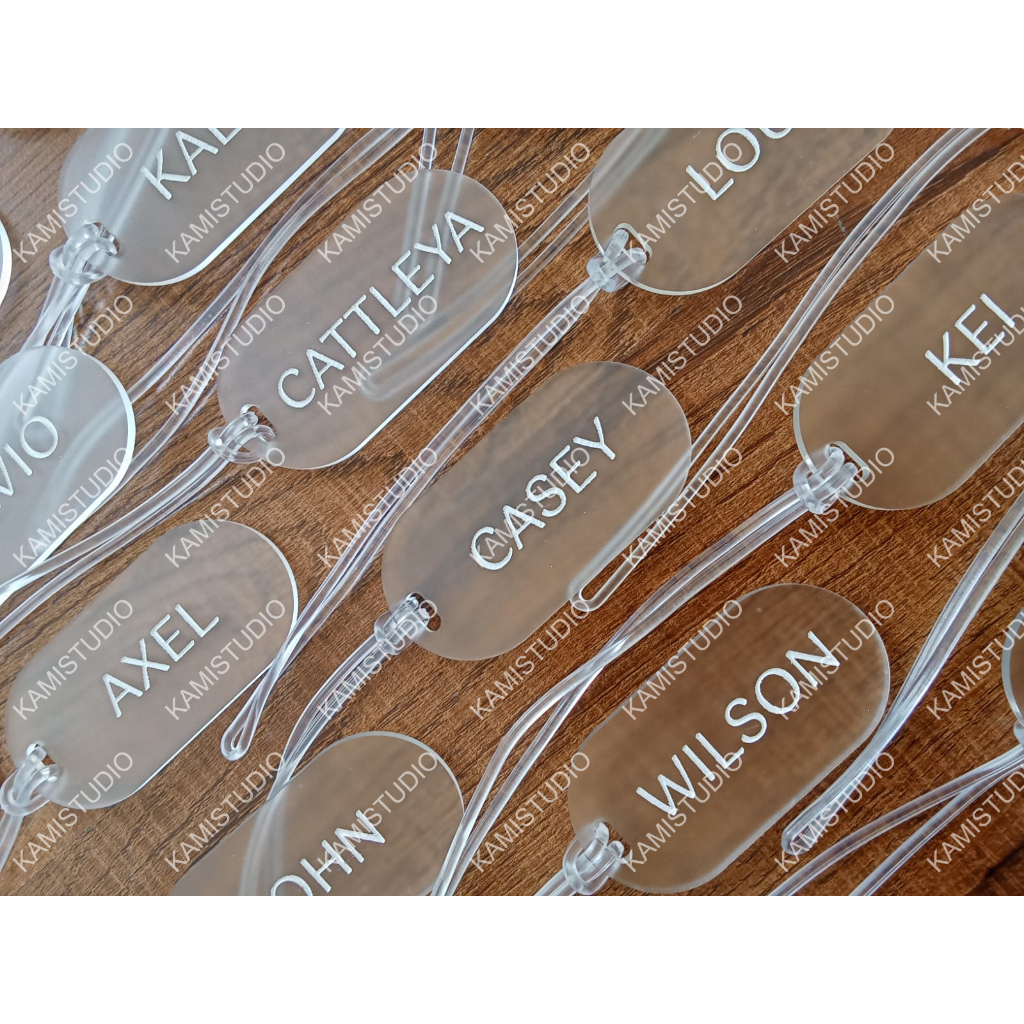 Gentang กระเป๋าเดินทางแท็ก SANDBLAST ใหม่ / CUSTOM NAME ENGRAVING BAG แขวน / CUSTOM NAMEcase แขวน / ฟรี NAME SUITcase แขวนของขวัญ / CUSTOM NAME / SIMPLE ACRYLICING / กระเป๋าสตางค์ / กระเป๋าสตางค์ / กระเช้า TAG / HANG TAG P