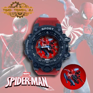 Jam Tangan Anak Sport Spiderman Strap Ruber Sporty Anti Air /Jam Tangan Sport 01X6SP01