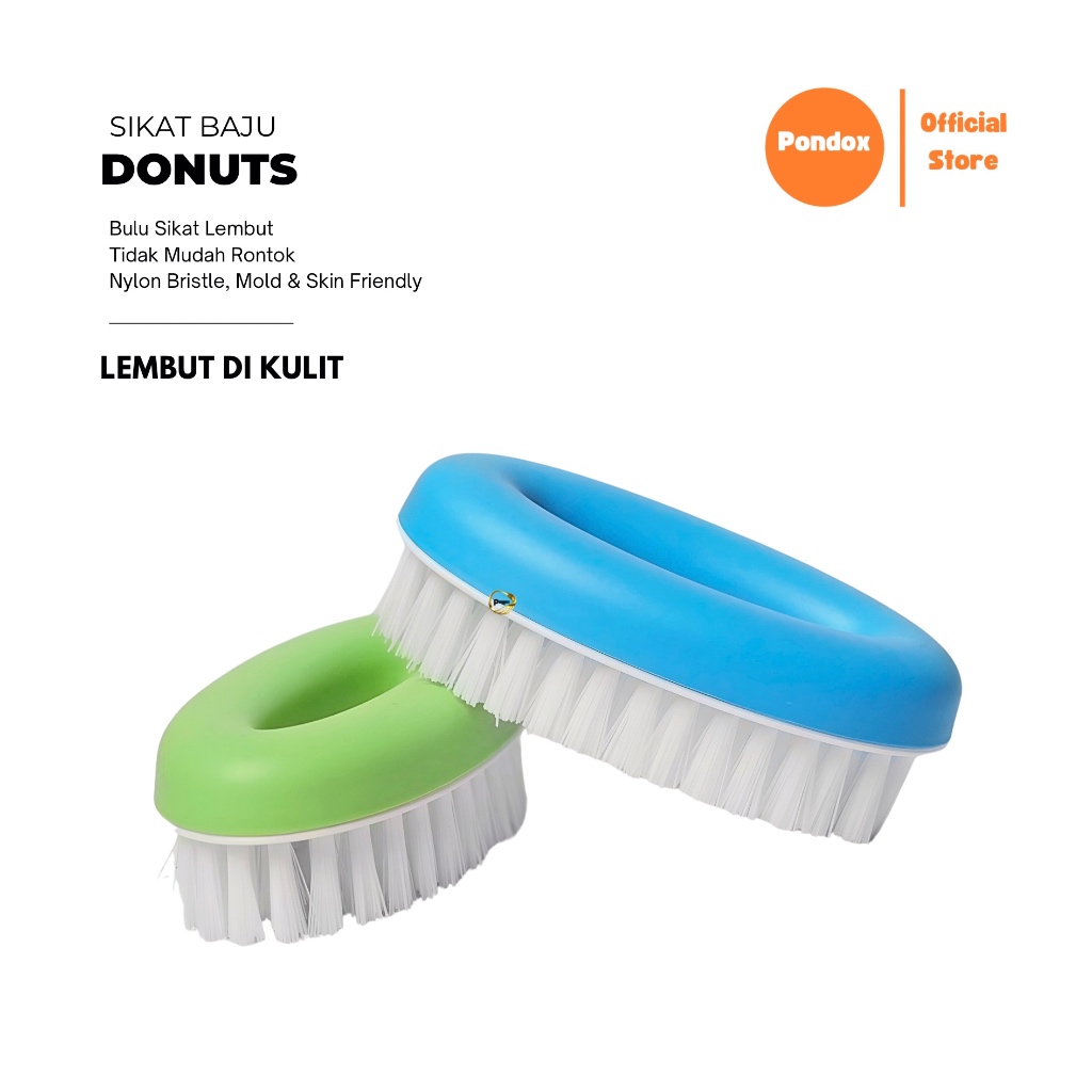 Pondox Clothes Brush Donuts Soft Brush on the Skin Foot Brush
