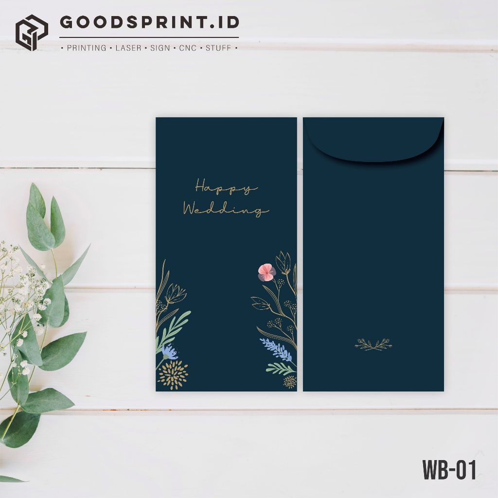 Navy Blue Angpao WEDDING Envelope Long Envelope Premium Money Envelope WEDDING Envelope