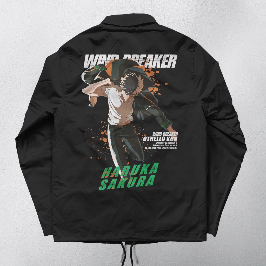 Coach Anime Wind Breaker Sakura Haruka Bofurin Jacket
