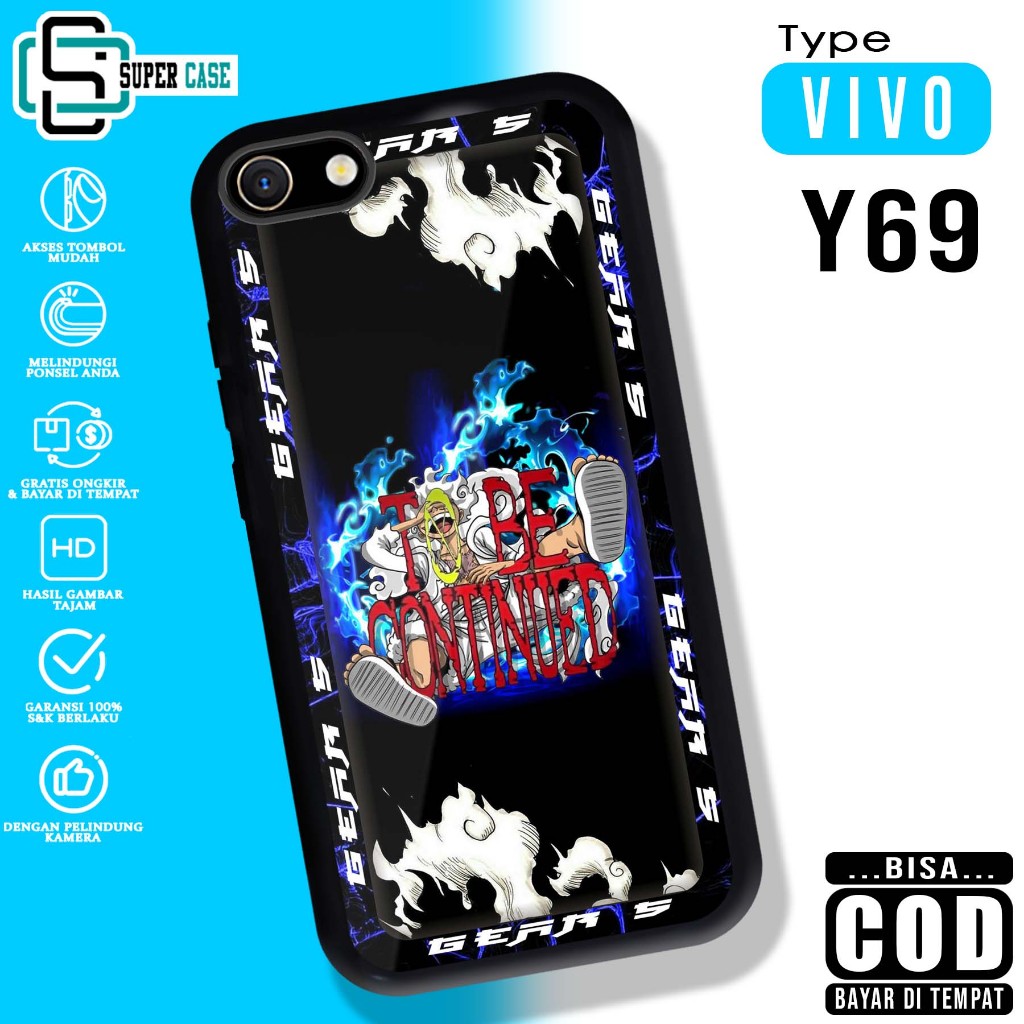 VIVO Y69 SuperCase Motif Case [GR 5] เคสมือถือกระจกเคลือบเงาแบบกําหนดเอง Softcase กระจกเคลือบเงา CAN
