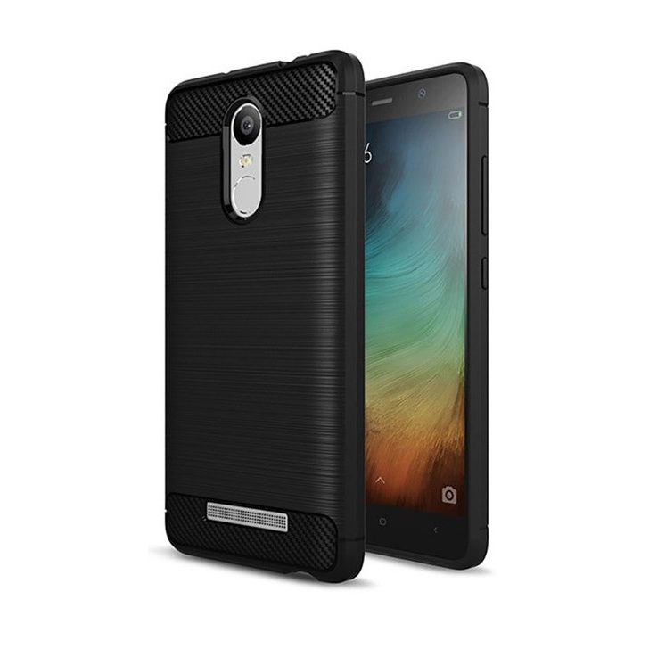 เคส Xiaomi Redmi Note 3/3Pro Fiber Softcase Carbon Premium - (สีดํา)