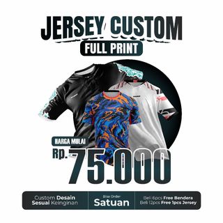Jersey Custom Full Printing Bisa Request Desain Sendiri Free Desain