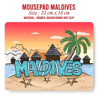 GANTUNGAN Maldives ของที่ระลึกกระเป๋าสตางค์กระเป๋าแผ่นรองเมาส์ Pin แม่เหล็กพวงกุญแจ Landmark โดย Country Maldives