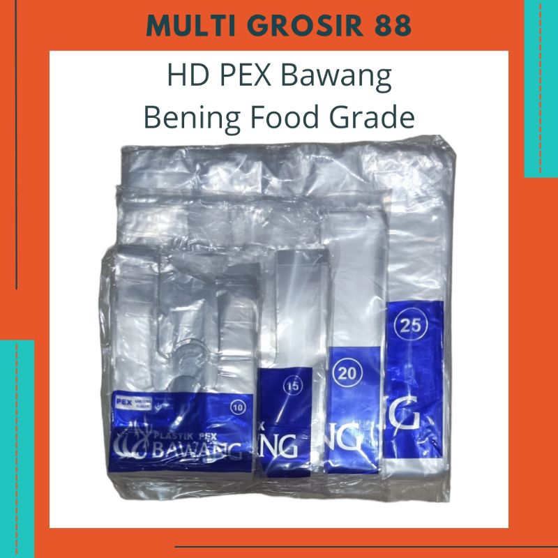 MG88 ถุงพลาสติก PEX ใสใสสําหรับหัวหอม 10 (1⁄2kg) 15 (1kg) 20 (3kg) 25 (5kg) Food Grade Odorless