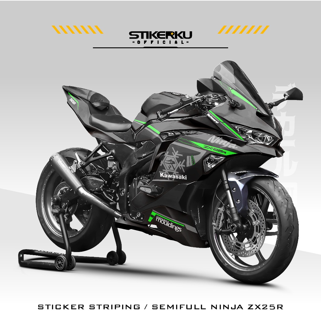 สติ๊กเกอร์ SEMIFULL NINJA ZX25R / MOTIF 15 / KAWASAKI ZX25R / STRIPPING NINJA ZX-25R / VIRAL KAULADE