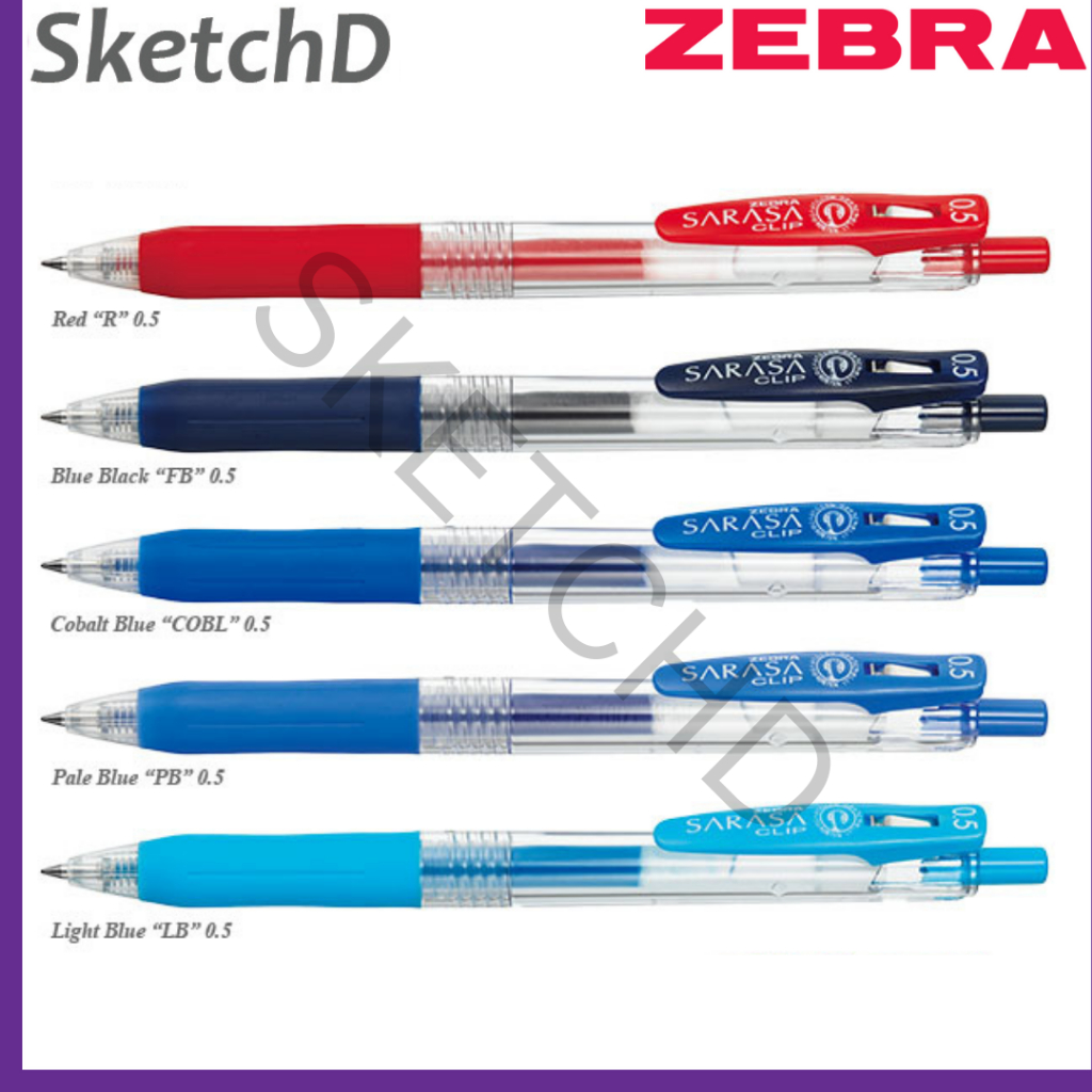 Sarasa Clip 0.5 ปากกาลูกลื่น Zebra Sarasa 05 ปากกาลูกลื่น