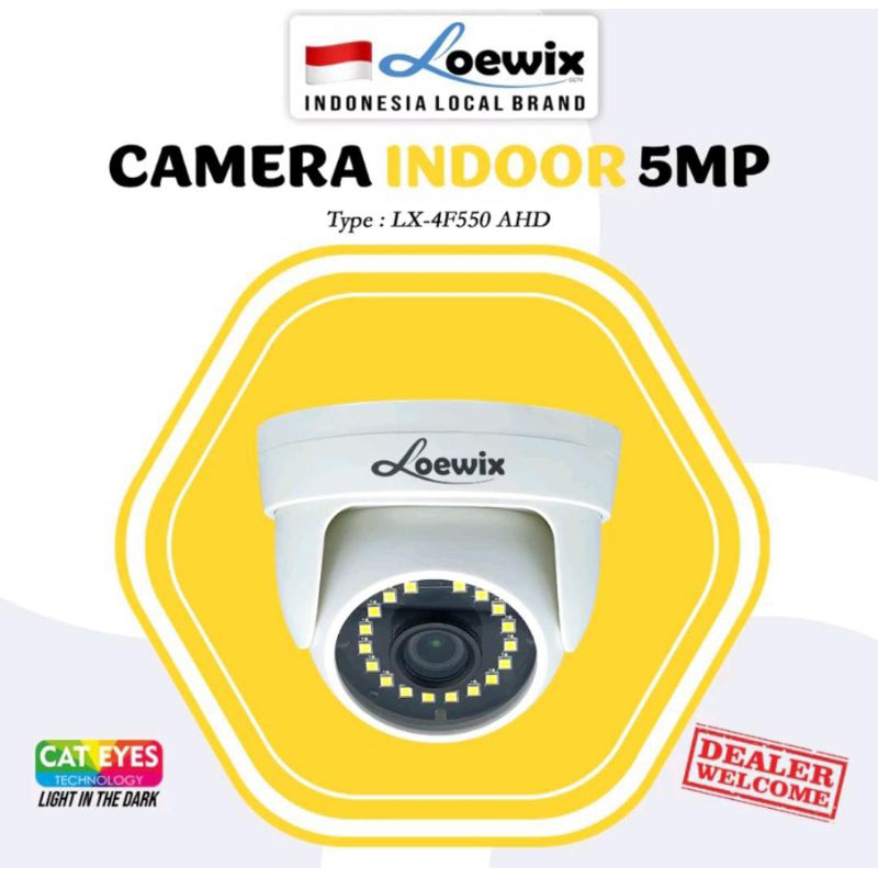 Loewix LX-4F550 AHD CAT EYES กล้องวงจรปิดในร่ม 5MP