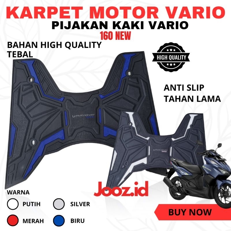 VARIO 160 ABS CBS CARPET FRONT FOOTREST HONDA CLICK 2022 2023 MOTORCYCLE VP FOOTWEAR