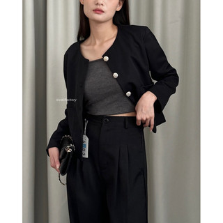 SIVALI Claire Blazer - Korean Blazer Wanita Lengan Panjang - Outer Blazer Oversized Kerja Formal | 1400