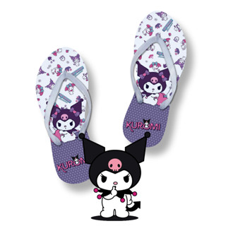 รองเท้าแตะผู้หญิง Kuromi สีม่วง/ดํา/ชมพู