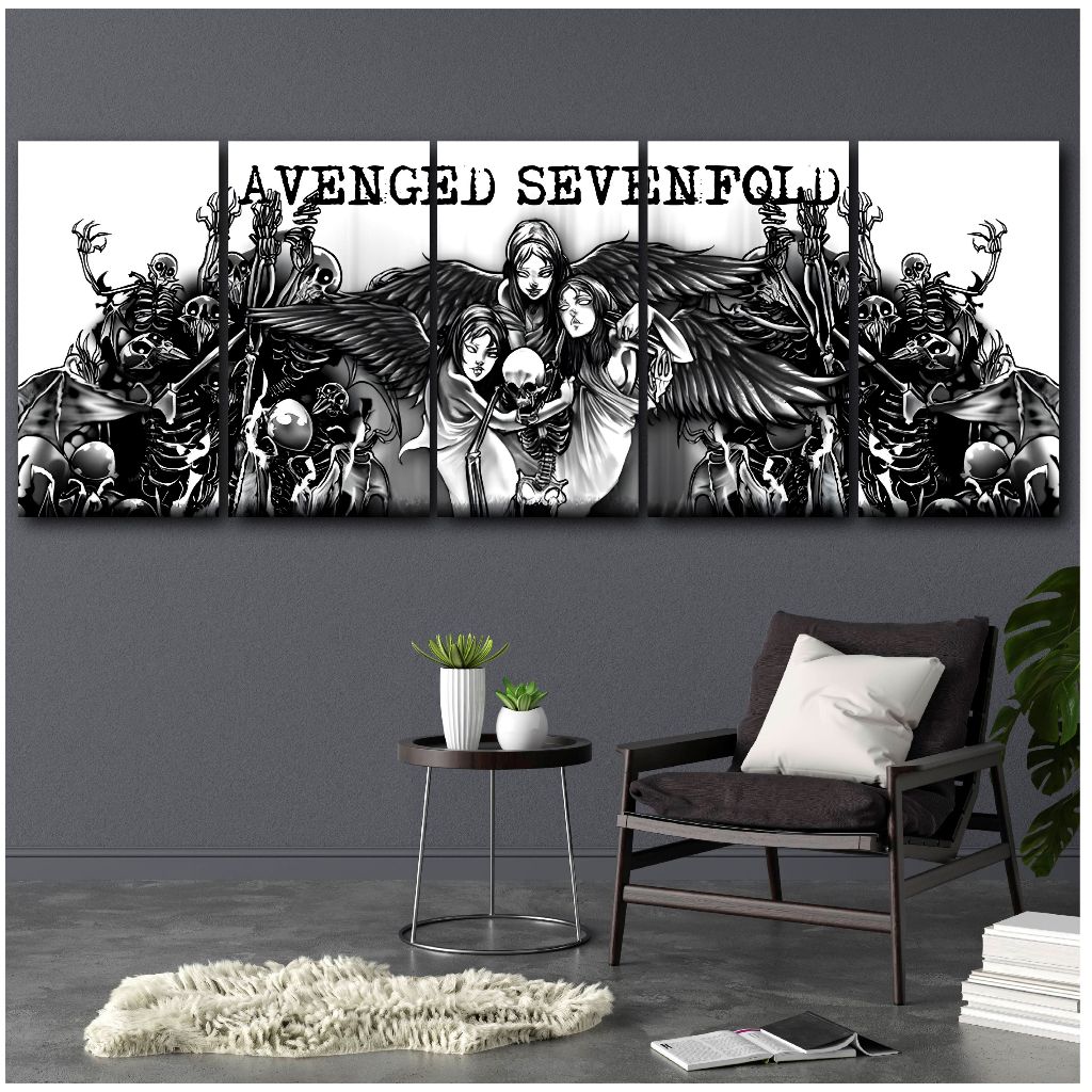 Hiasan DINDING โปสเตอร์ติดผนังวง sevenfold Avenged 1 ชุด - ตกแต่งผนังความงาม