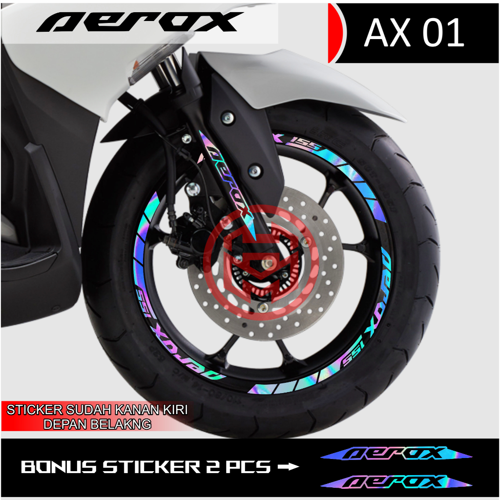 สติ๊กเกอร์ตัด AEROX 155 AX01 VELG - รูปที่ 2