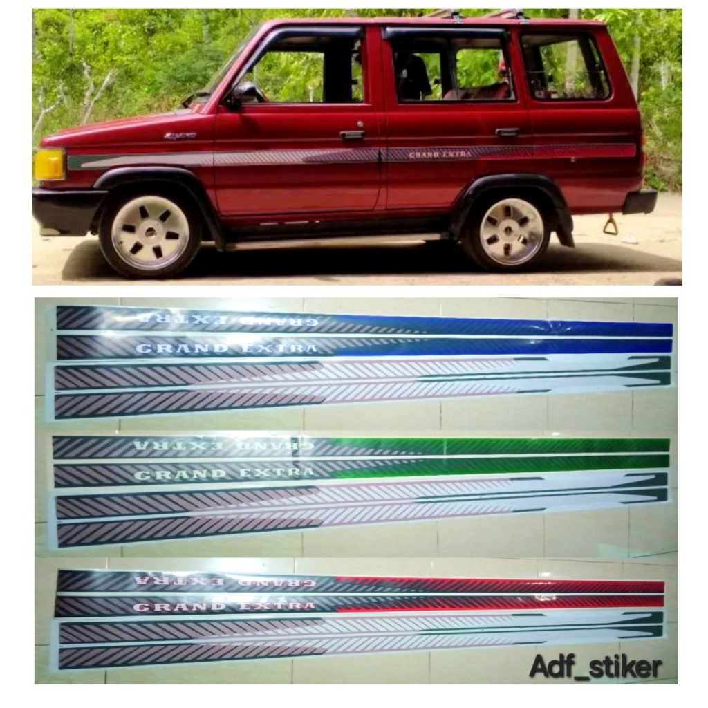 Kijang Grand Extra 1.5 Body List Sticker / Kijang Grand Extra Long 1.5 Sticker / Kijang Grand Extra