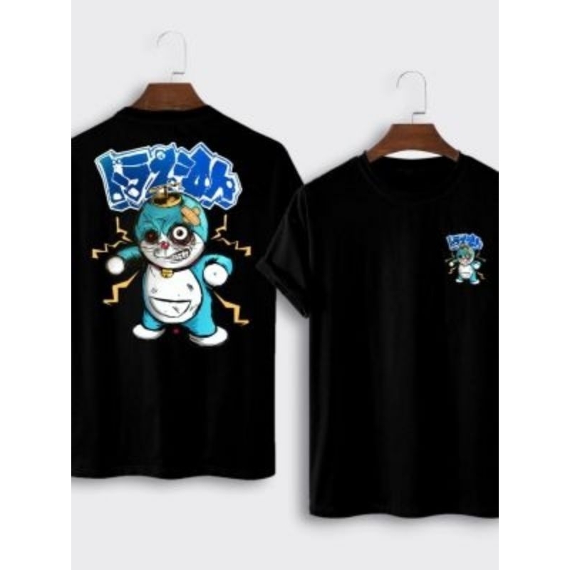 เสื้อผู้ใหญ่พร้อม doraemon motif DTF แขนสั้นหน้าและหลัง KS-789