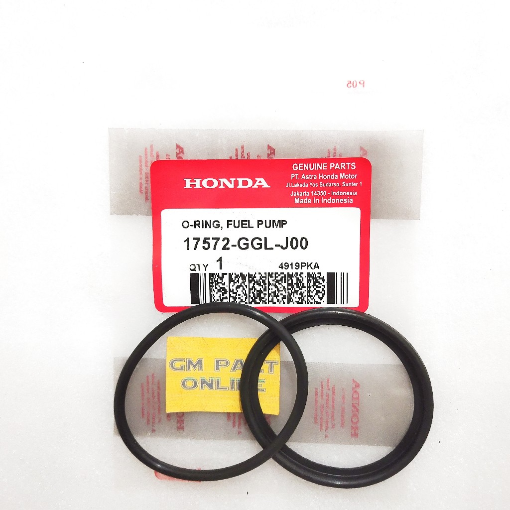 ซีลยาง ORING FUEL PUMP BEAT POP BEAT F1 PCX 150 SPACY F1 SCOOPY 17572-GGL-J00