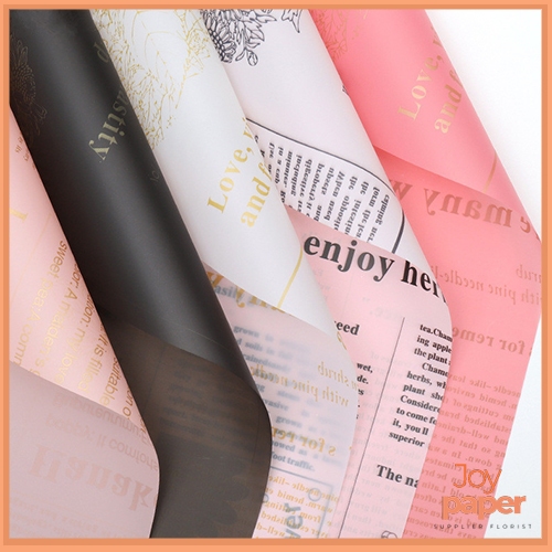 Cellophane กระดาษห่อดอกไม้ กันน้ํา หนังสือพิมพ์ KB6041