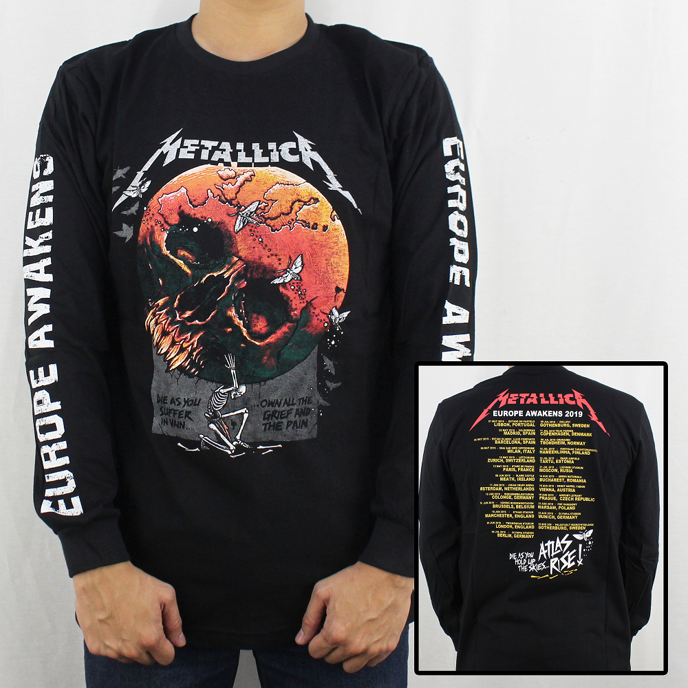 Metallica Music Shirt แขนยาว 02 SIZE L XL XXL - เสื้อยืด - เสื้อยืดเพลง - เสื้อแขนยาว - เสื้อยืดเพลง