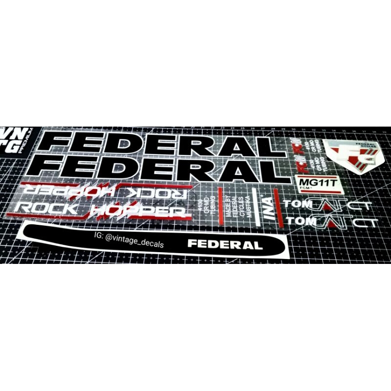 สติ๊กเกอร์ federal TOMCAT CT MG11T