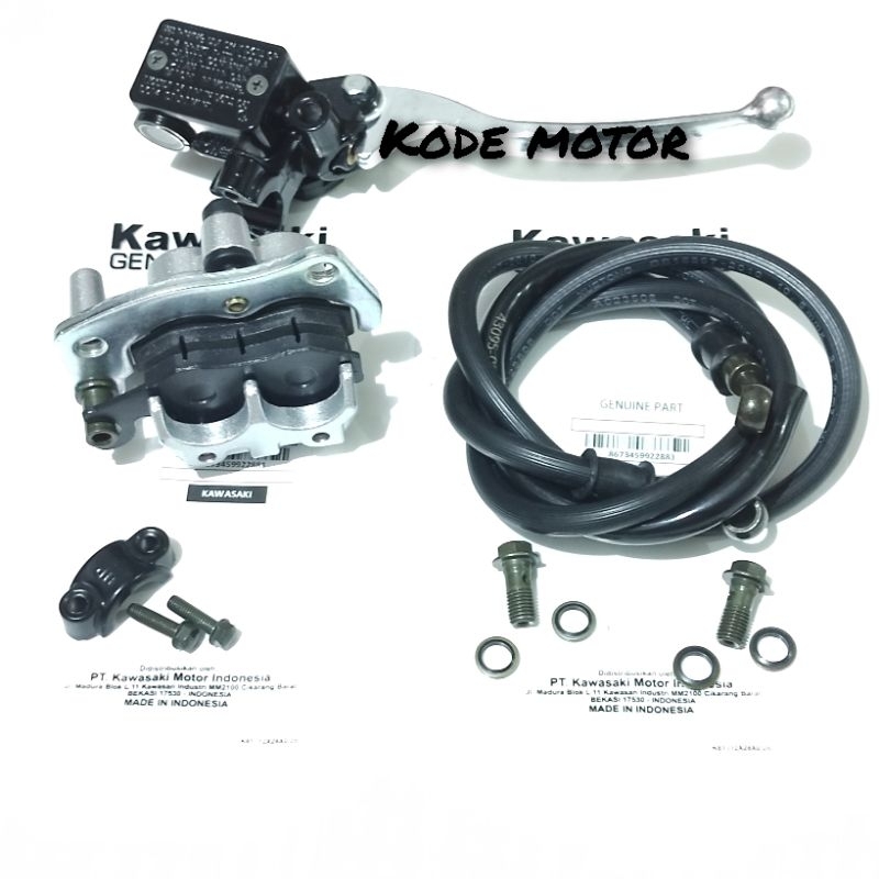 คาลิปเปอร์หน้า+สายเบรค+ชุดแม่เบรคหน้า Kawasaki KLX 150 LS BF D DTACKER